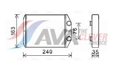 Radiateur de chauffage AVA Deutschland GmbH ref. DAA6014