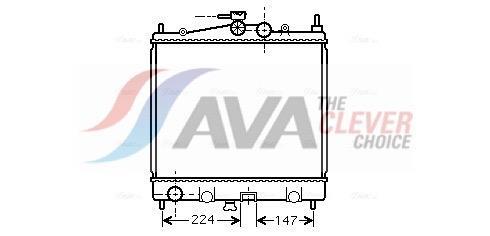 Radiateur moteur (Radiateur de refroidissement) AVA Deutschland GmbH ref. DN2210