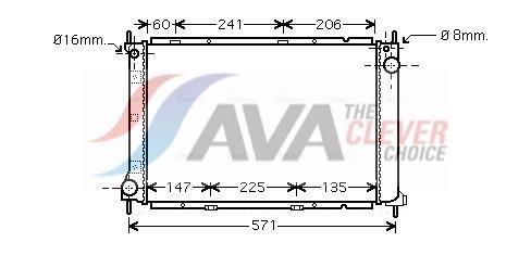 Radiateur moteur (Radiateur de refroidissement) AVA Deutschland GmbH ref. DN2250