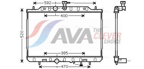 Radiateur moteur (Radiateur de refroidissement) AVA Deutschland GmbH ref. DN2292
