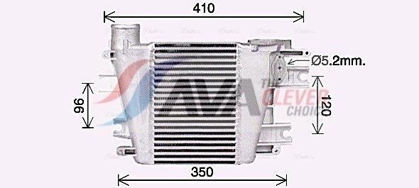 Intercooler permutador ar-ar AVA Deutschland GmbH ref. DN4457