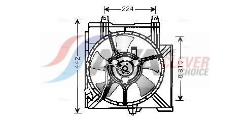 Ventilador do motor AVA Deutschland GmbH ref. DN7509