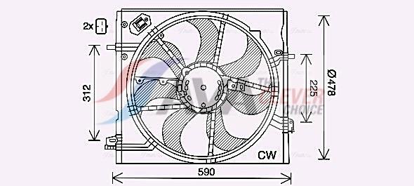 Ventilador do motor AVA Deutschland GmbH ref. DN7536
