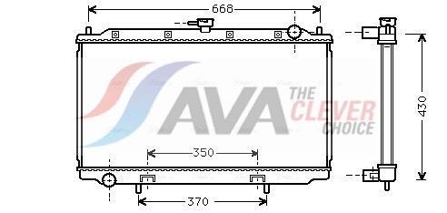 Radiateur moteur (Radiateur de refroidissement) AVA Deutschland GmbH ref. DNA2181