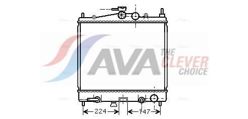 Radiateur moteur (Radiateur de refroidissement) AVA Deutschland GmbH ref. DNA2211