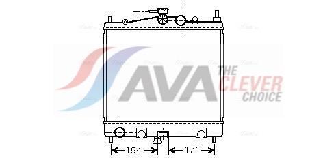 Radiateur moteur (Radiateur de refroidissement) AVA Deutschland GmbH ref. DNA2247