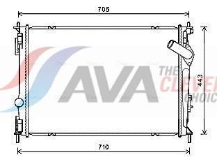 Radiateur moteur (Radiateur de refroidissement) AVA Deutschland GmbH ref. DNA2419