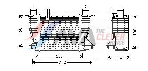 Intercooler permutador ar-ar AVA Deutschland GmbH ref. DNA4356