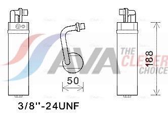 Filtre déshydrateur du circuit de climatisation AVA Deutschland GmbH ref. DND285