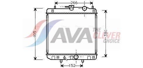 Radiateur moteur (Radiateur de refroidissement) AVA Deutschland GmbH ref. DU2035