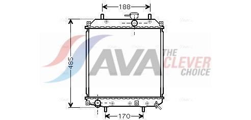 Radiateur moteur (Radiateur de refroidissement) AVA Deutschland GmbH ref. DU2057