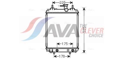 Radiateur moteur (Radiateur de refroidissement) AVA Deutschland GmbH ref. DU2073