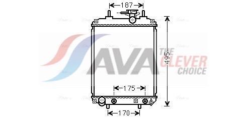 Radiateur moteur (Radiateur de refroidissement) AVA Deutschland GmbH ref. DUA2065
