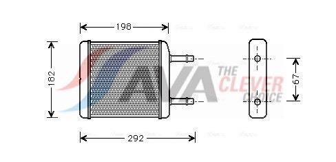 Radiateur de chauffage AVA Deutschland GmbH ref. DWA6024