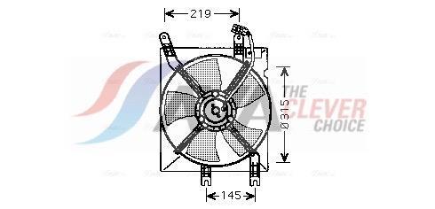 Ventilateur de refroidissement du moteur (Motoventilateur) AVA Deutschland GmbH DW7508