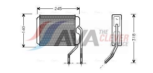 Radiateur de chauffage AVA Deutschland GmbH ref. DWA6026