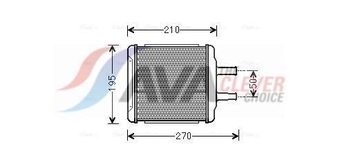 Radiateur de chauffage AVA Deutschland GmbH ref. DWA6088