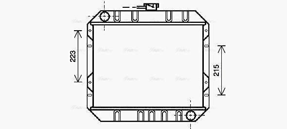 Radiateur moteur (Radiateur de refroidissement) AVA Deutschland GmbH ref. FD2016