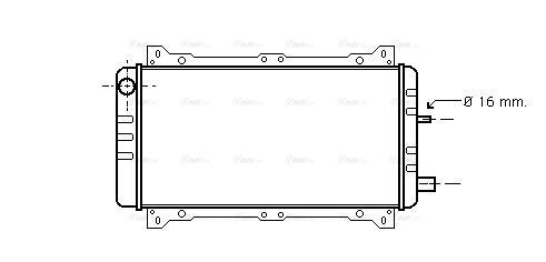 Radiateur moteur (Radiateur de refroidissement) AVA Deutschland GmbH FD2047