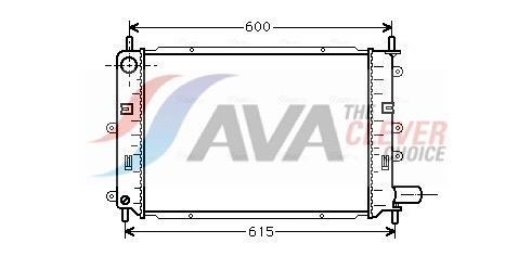 Radiateur moteur (Radiateur de refroidissement) AVA Deutschland GmbH ref. FD2151