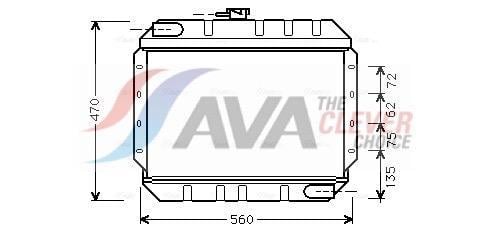 Radiateur moteur (Radiateur de refroidissement) AVA Deutschland GmbH FD2065
