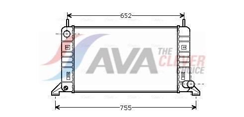 Radiateur moteur (Radiateur de refroidissement) AVA Deutschland GmbH ref. FD2078