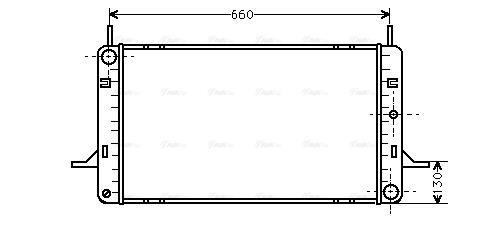 Radiateur moteur (Radiateur de refroidissement) AVA Deutschland GmbH FD2102