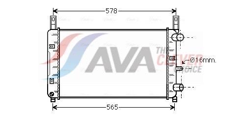 Radiateur moteur (Radiateur de refroidissement) AVA Deutschland GmbH FDA2117