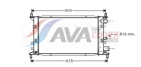 Radiateur moteur (Radiateur de refroidissement) AVA Deutschland GmbH FD2148
