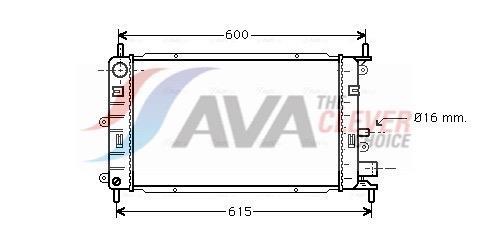 Radiateur moteur (Radiateur de refroidissement) AVA Deutschland GmbH ref. FD2150