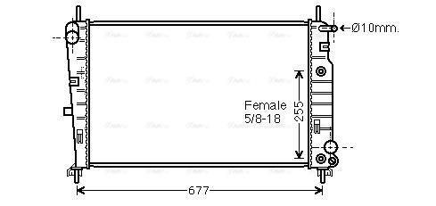 Radiateur moteur (Radiateur de refroidissement) AVA Deutschland GmbH FD2197