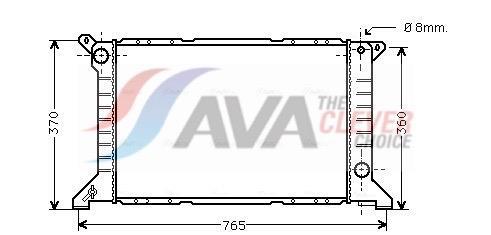 Radiateur moteur (Radiateur de refroidissement) AVA Deutschland GmbH FD2203