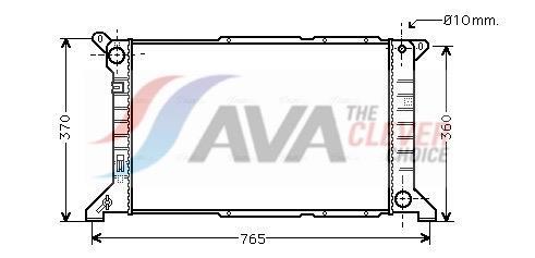 Radiateur moteur (Radiateur de refroidissement) AVA Deutschland GmbH ref. FD2204