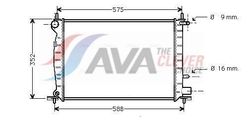 Radiateur moteur (Radiateur de refroidissement) AVA Deutschland GmbH ref. FD2219