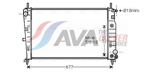Radiateur moteur (Radiateur de refroidissement) AVA Deutschland GmbH FD2226