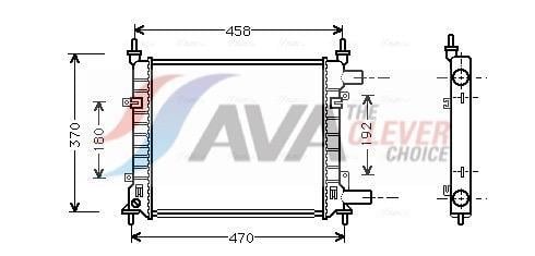 Radiateur moteur (Radiateur de refroidissement) AVA Deutschland GmbH FD2257