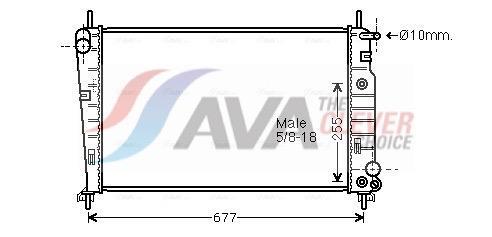 Radiateur moteur (Radiateur de refroidissement) AVA Deutschland GmbH FD2344