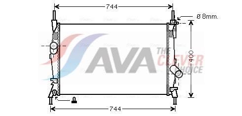 Radiateur moteur (Radiateur de refroidissement) AVA Deutschland GmbH ref. FD2403