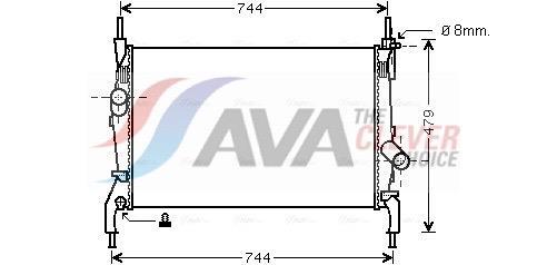 Radiateur moteur (Radiateur de refroidissement) AVA Deutschland GmbH ref. FD2404
