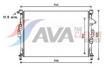 Radiateur moteur (Radiateur de refroidissement) AVA Deutschland GmbH ref. FD2581