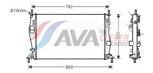 Radiateur moteur (Radiateur de refroidissement) AVA Deutschland GmbH ref. FDA2596