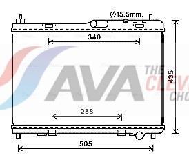 Radiateur moteur (Radiateur de refroidissement) AVA Deutschland GmbH ref. FD2605
