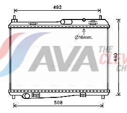 Radiateur moteur (Radiateur de refroidissement) AVA Deutschland GmbH ref. FD2620