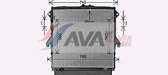 Radiateur moteur (Radiateur de refroidissement) AVA Deutschland GmbH FD2660