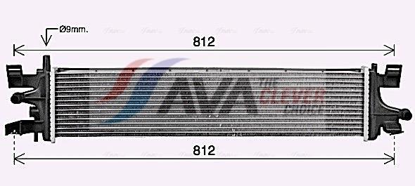 Radiateur moteur (Radiateur de refroidissement) AVA Deutschland GmbH ref. FD2663