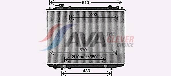 Radiateur moteur (Radiateur de refroidissement) AVA Deutschland GmbH ref. FD2664