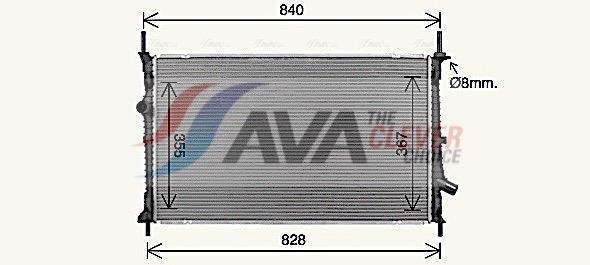 Radiateur moteur (Radiateur de refroidissement) AVA Deutschland GmbH ref. FD2679