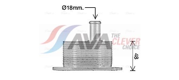 Radiateur d'huile moteur (Refroidisseur d'huile moteur) AVA Deutschland GmbH ref. FD3669