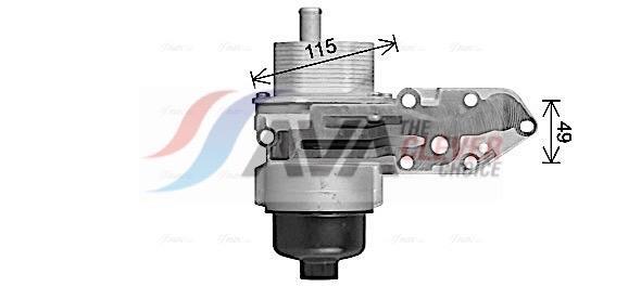 Radiateur d'huile moteur (Refroidisseur d'huile moteur) AVA Deutschland GmbH ref. FD3669H