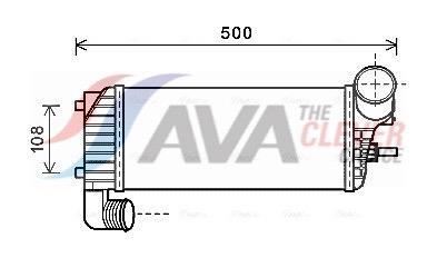 Intercooler permutador ar-ar AVA Deutschland GmbH ref. FD4574